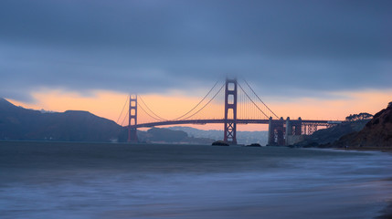 Fototapeta na wymiar Beautiful view of Golden gate bridge, San Francisco 