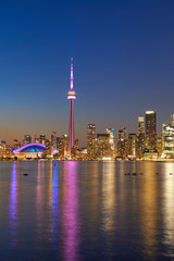 Obraz premium Skyline of Toronto with the iconic CN Tower, Ontario, Canada
