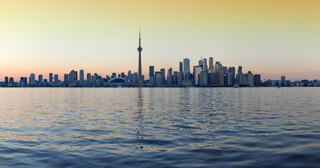 Skyline of Toronto with the iconic CN Tower, Ontario, Canada