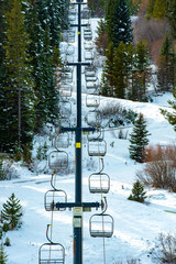 Chair Lift at Colorado ski resort