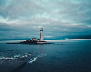 Fototapeta premium Whitley Bay St Mary's Lighthouse 9