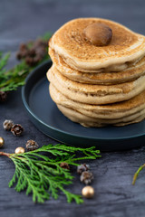 Blinis sans gluten à la farine de châtaigne