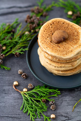 Blinis sans gluten et végétaliens à la farine de châtaigne