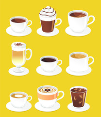 Obraz premium coffee set