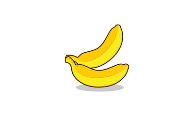 Banana simple luxury illustration vector logo