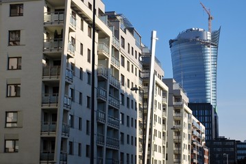 Construction of a skyscraper