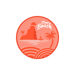 Beach Logo Template Design Vector