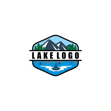 Lake Logo Mountain Vector Images