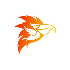 Fototapeta premium Pelican bird Logo abstract design vector template