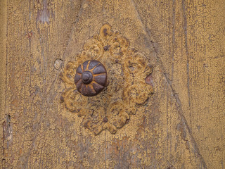 Old gates, doors, handles and locks in the old city of Tallinn
