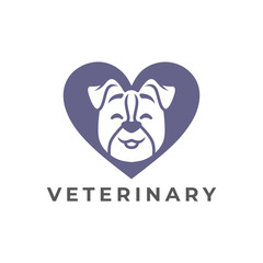 veterinary logo design vector template