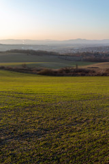 View of the mountains of Buda from Mogyorod