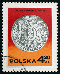 Postage stamp Poland 1977 King Augustus III guilder