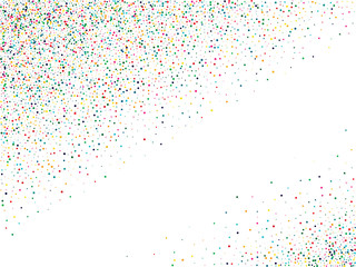 Color Happy Confetti Illustration. Yellow Happy Circle Pattern. Carnaval Pattern. Top Yellow Pattern.