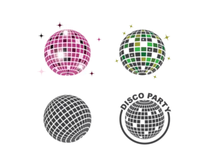 Fotobehang disco ball icon vector illustration design © sangidan