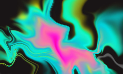 Concept green abstract vibrant liquid background texture