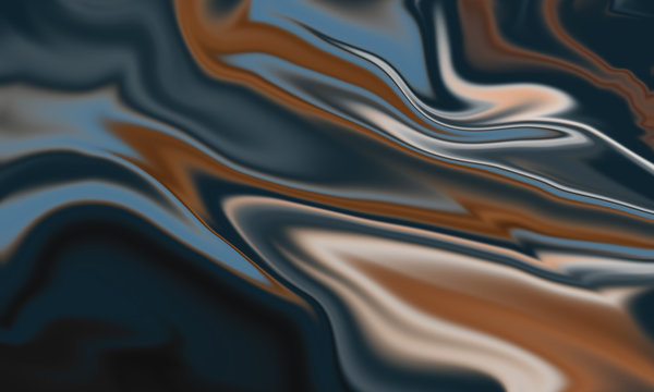Luxury blue and brown abstract liquid background texture	