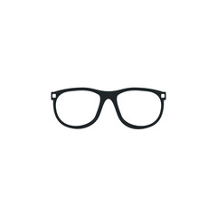 Fototapeta premium Okulary czarna sylwetka ikona szablon kolor edytowalny. Okulary symbol wektor znak na białym tle na białym tle ilustracji do projektowania graficznego i sieci web.