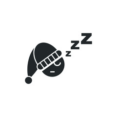 Sleep icon template color editable. Sleep symbol vector sign isolated on white background illustration for graphic and web design.
