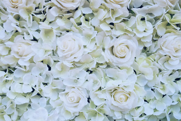 white vintage flower texture.