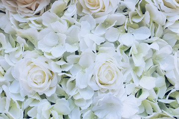 white vintage flower texture.