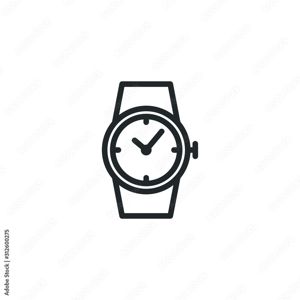 Poster simple icon template color editable. time management symbol vector sign isolated on white background