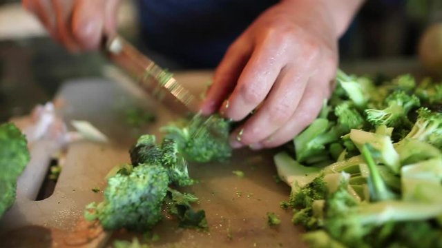 Chopping Broccoli