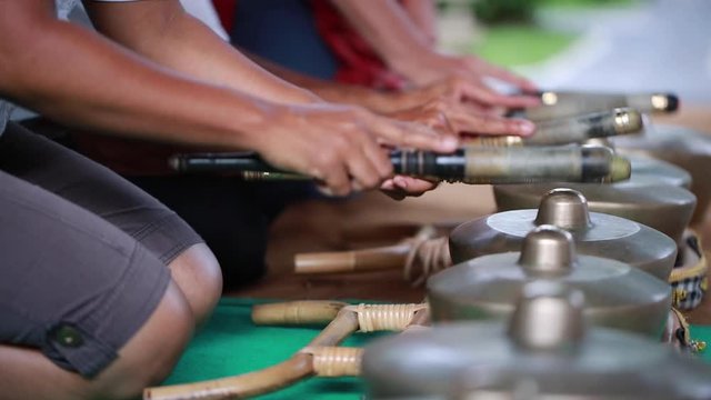 Playing Gamalan in Bali