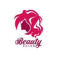 beauty salon logo design with modern concepts on white background vector template