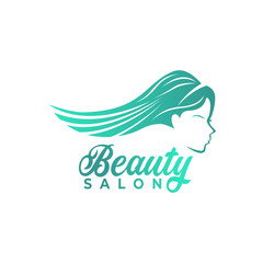 beauty salon logo design with modern concepts on white background vector template