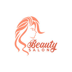 beauty salon logo design with modern concepts on white background vector template