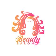 beauty salon logo design with modern concepts on white background vector template