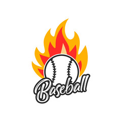 Baseball Logo Design Vector Template