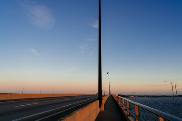 peace river at Punta Gorda and Port Charlotte sun set