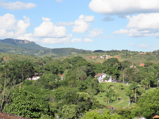 Fototapeta na wymiar Alto São Francisco in the city of Tiradentes Minas Gerais Brazil. In the Background Serra de São José