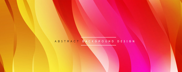 Dynamic trendy simple fluid color gradient abstract background with line effects. Vector Illustration For Wallpaper, Banner, Background, Card, Book Illustration, landing page