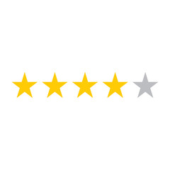 four rating star icon,