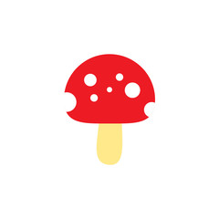 Forest mushroom icon design. vector illustration
