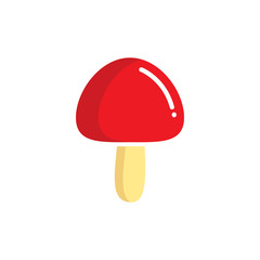 Forest mushroom icon design. vector illustration