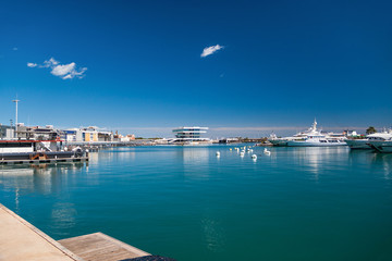 Fototapeta na wymiar Boats at the Port of Valencia, Spain