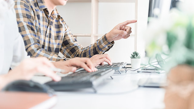 Programmer working in a software development and coding technologies. Website design.Technology concept.