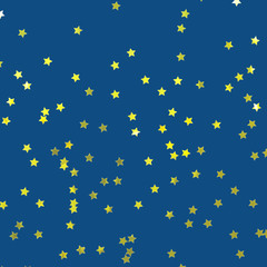 Living Coral shade - color of the year 2019 - multipurpose background. Square with festive golden star shaped confetti