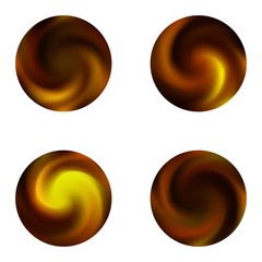 Collection of round blurred backgrounds.