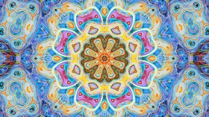 Kaleidoscope Mandala Art Design Abstract Background