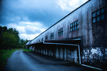 Fototapeta na wymiar Old factory building in the city