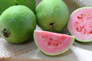 Delicious guava fruit from tropical america