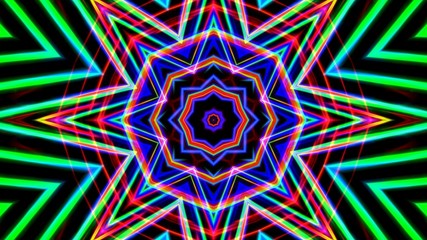 Kaleidoscope Mandala Art Design Abstract Background