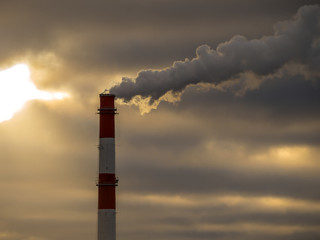 Smoke from a pipe