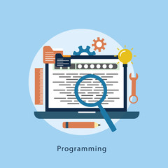 Naklejka premium programming