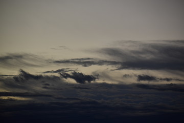 冬の朝の空